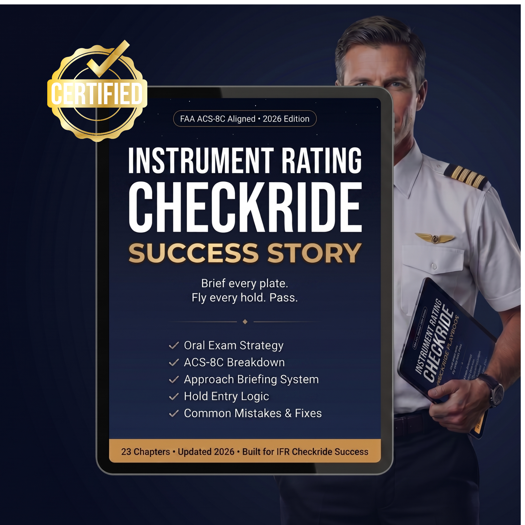 Instrument Rating Checkride Playbook – Pass Your FAA IFR Oral & Practical First Try | ACS-Aligned PDF Download