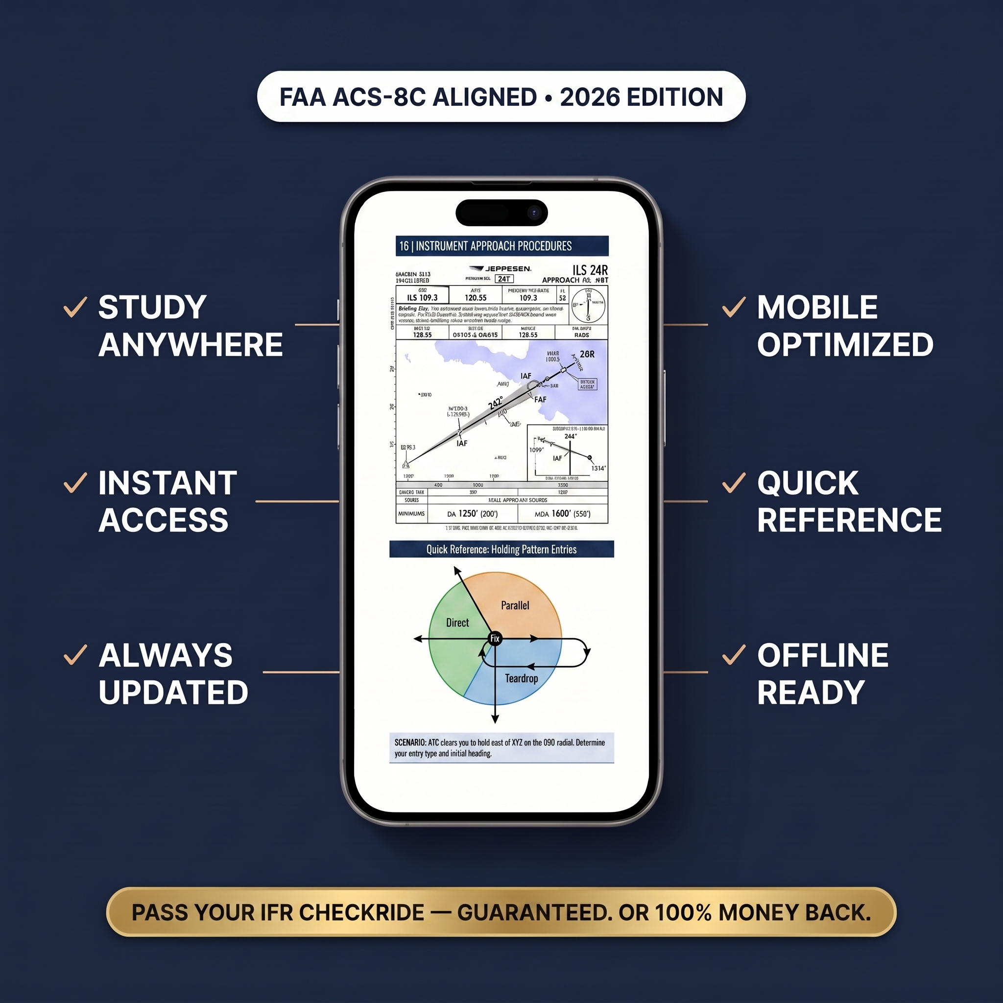Instrument Rating Checkride Playbook – Pass Your FAA IFR Oral & Practical First Try | ACS-Aligned PDF Download