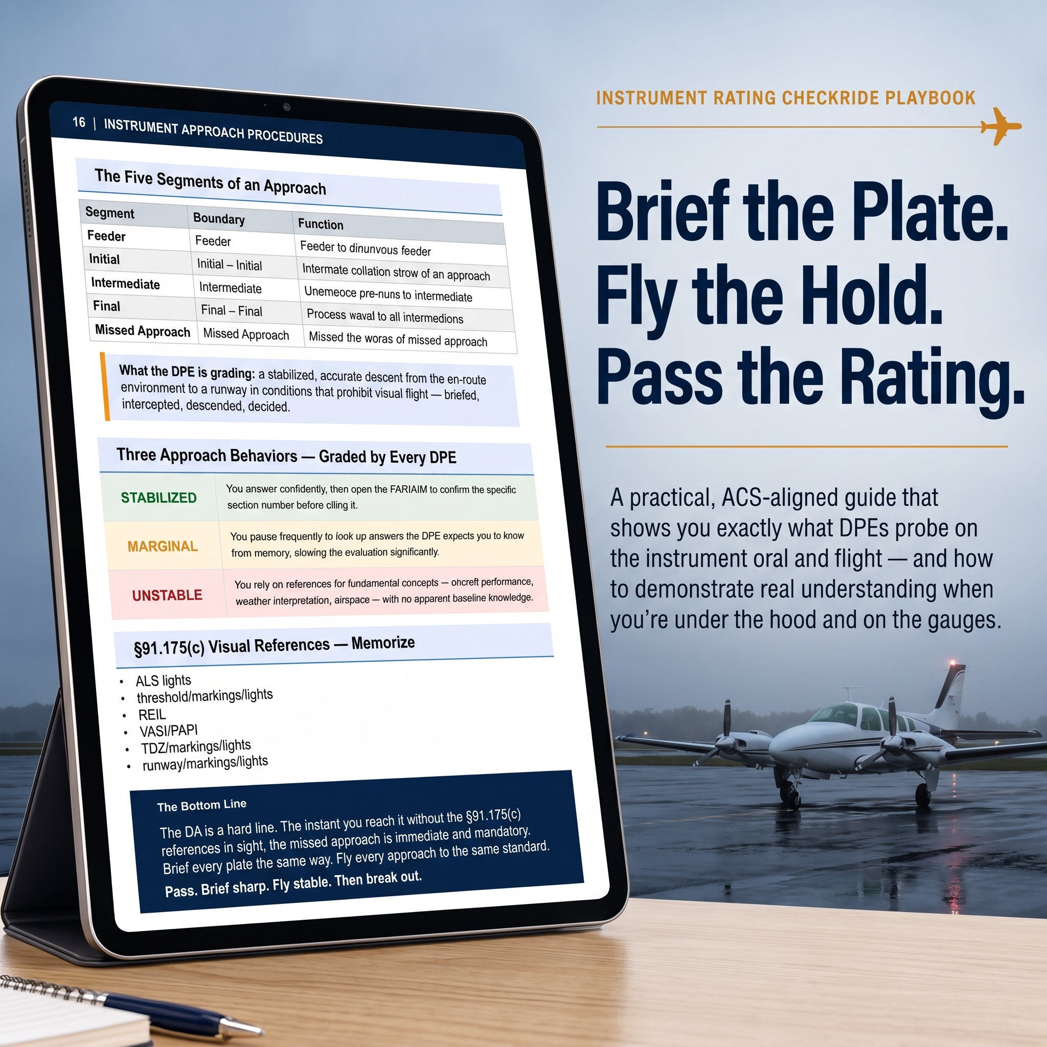 Instrument Rating Checkride Playbook – Pass Your FAA IFR Oral & Practical First Try | ACS-Aligned PDF Download